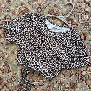 Leopard Print Crop Top